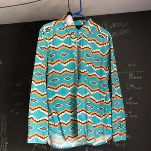 Aztec Jiberish Flannel